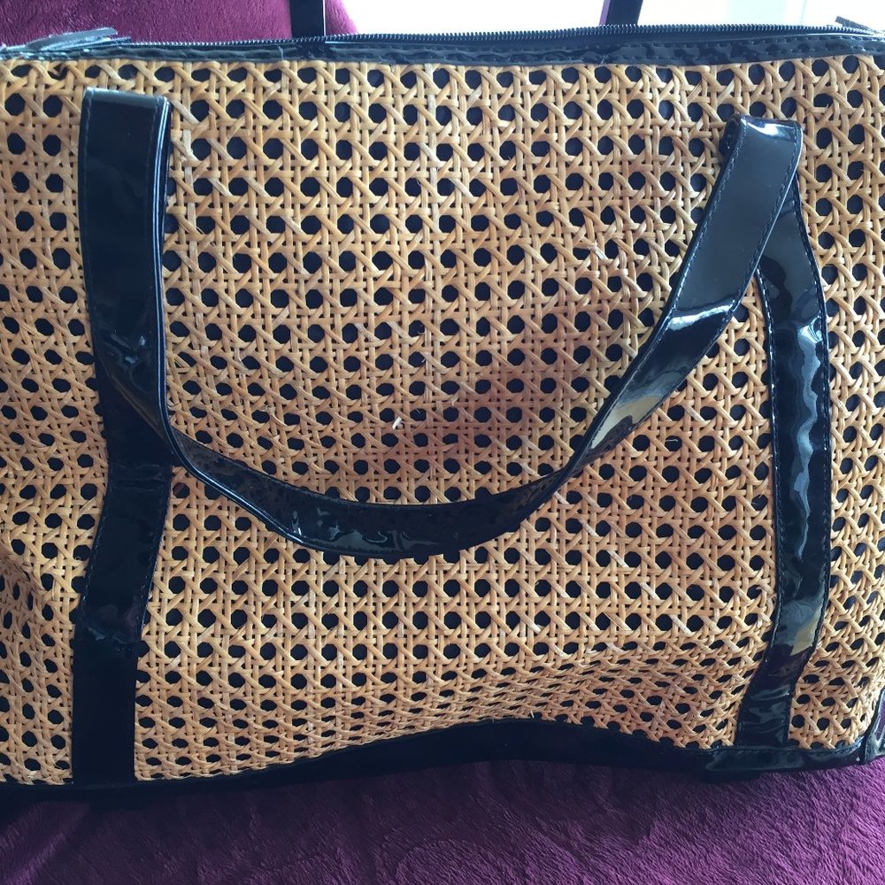 Toss Designs Patent Leather Rolling Bag